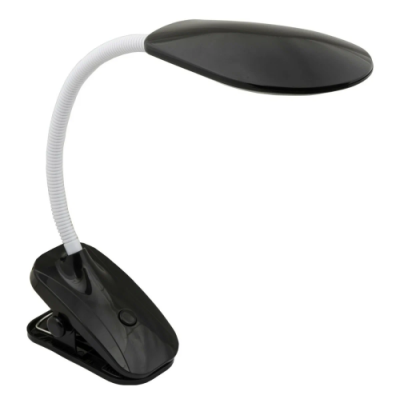 Светильник настольный «прищепка» Uniel 5W механический выключатель TLD-546 Black/LED/350Lm/4500K
